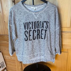 Victoria's Secret Heather Gray Logo Sweatshirt